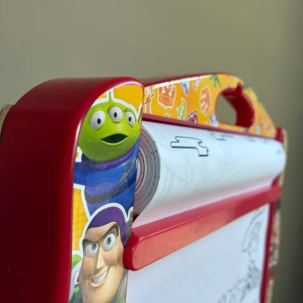 2000s disney buzz lightyear toy story kids coloring easel roll of pictures USED